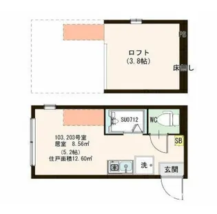 ハーモニーテラス・スカイハウス南小岩【2階】の間取り