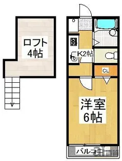埼玉県朝霞市三原3【アパート】の間取り