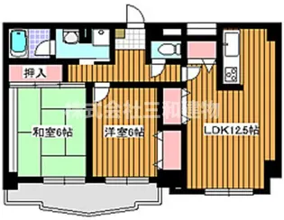 プラザ・サン・タナカ5号館【7階】の間取り