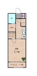 (仮称)上並榎新築アパート【2階】の間取り