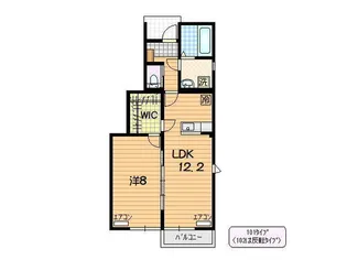 ドミール津志田【1階】の間取り