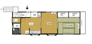 作並アパート【2階】の間取り