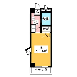 ピュア東海【4階】の間取り