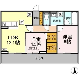 千葉県流山市木1【アパート】の間取り