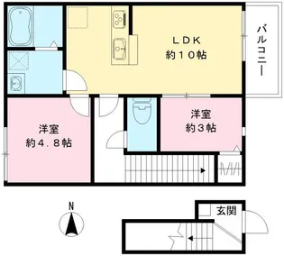 Gloriosa【2階】の間取り