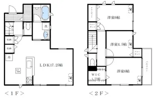 東京都中野区江原町3【一戸建】の間取り