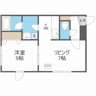 北海道札幌市中央区北五条西21【マンション】の間取り