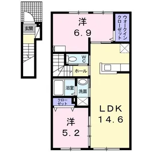 ピュアリー【2階】の間取り