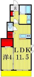 クレセントB【1階】の間取り