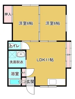 イーグルタウン【2階】の間取り