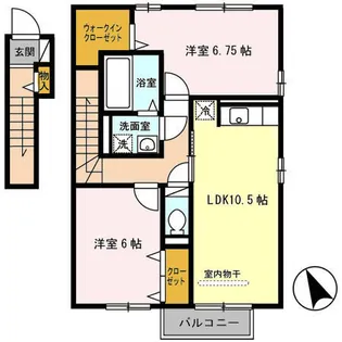 レイクアヴェニュー【2階】の間取り
