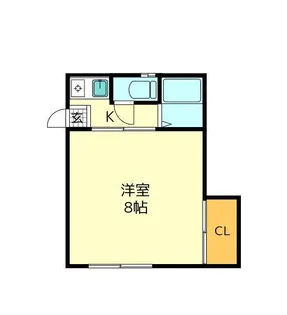 フレンドリーハイツ加賀野【1階】の間取り