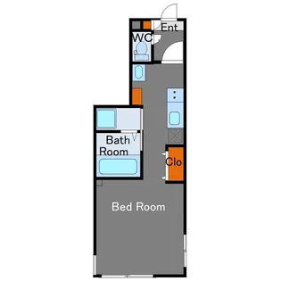 ソルナクレイシア都立大学【1階】の間取り