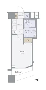 ファーストリアルタワー新宿【19階】の間取り