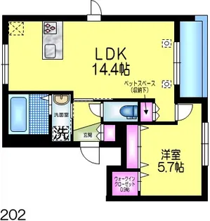 東京都墨田区東向島1【マンション】の間取り