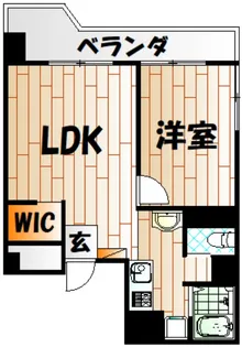 歯大前スカイマンション【2階】の間取り