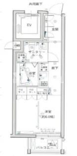 グランドコンシェルジュ都立大学【3階】の間取り