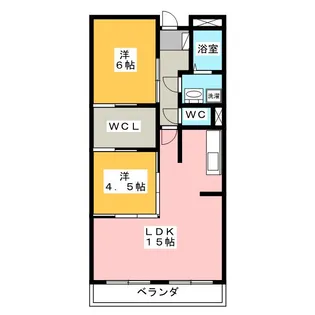 サンフィールド赤鍋【2階】の間取り