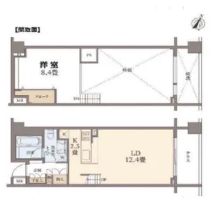 サンクタス代々木上原【1階】の間取り