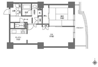 文京グリーンコートビュータワー本駒込【14階】の間取り