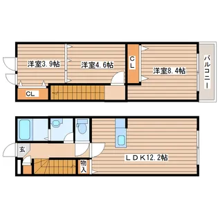 アスコット古川I番館の間取り