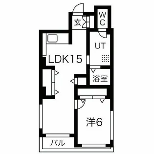 東京都中央区築地6【マンション】の間取り