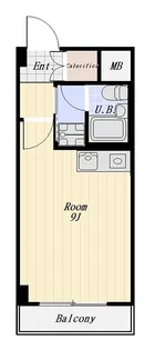 高輪スカイハイツ【3階】の間取り