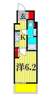 Alivis船橋East【11階】の間取り