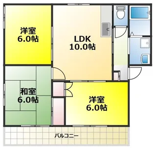 グリーンヒルズ南大泉C棟【2階】の間取り