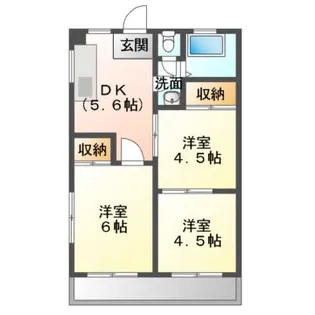 東京都小平市仲町【マンション】の間取り