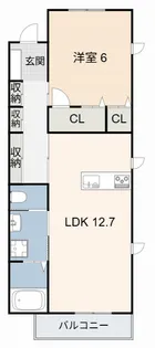 Friendly【1階】の間取り