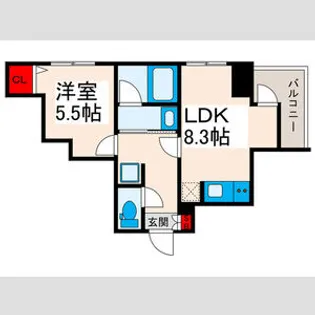 東京都荒川区西日暮里5【マンション】の間取り
