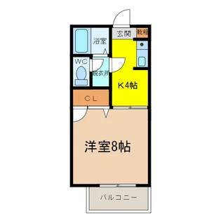 ライオンズ17【2階】の間取り