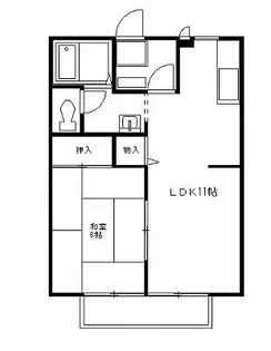 ゴールドハイツC【2階】の間取り