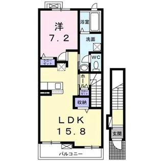 ララ・フィオーレ I【2階】の間取り