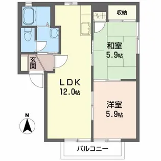 フォーレス【2階】の間取り