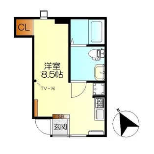 M・テラス海岸通 B棟【1階】の間取り