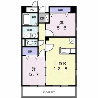アプローズ【5階】の間取り