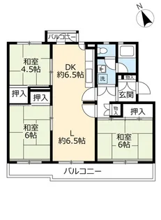 UR押草【1階】の間取り