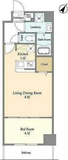 アルファコート常盤台3【4階】の間取り