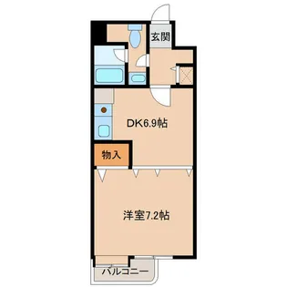 メロディーハイム富山丸の内【4階】の間取り