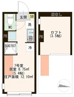 ハーモニーテラス青戸II【1階】の間取り