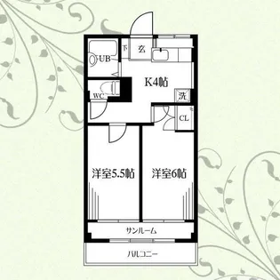 クラウディII【2階】の間取り