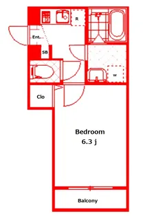 ONE PEACE【2階】の間取り