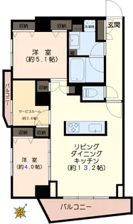 ルミーク文京千石【2階】の間取り