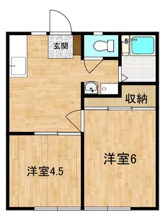 ニチエイハイツ【1階】の間取り