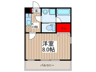 エスプリット岸町【3階】の間取り