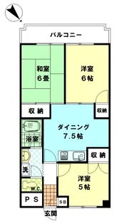 サンパーク三園【1階】の間取り