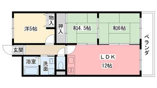 ローレルハイム大島【3階】の間取り