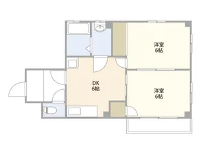 キャッスル増田【4階】の間取り